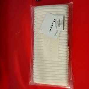 Coach Ivory Winter Headband